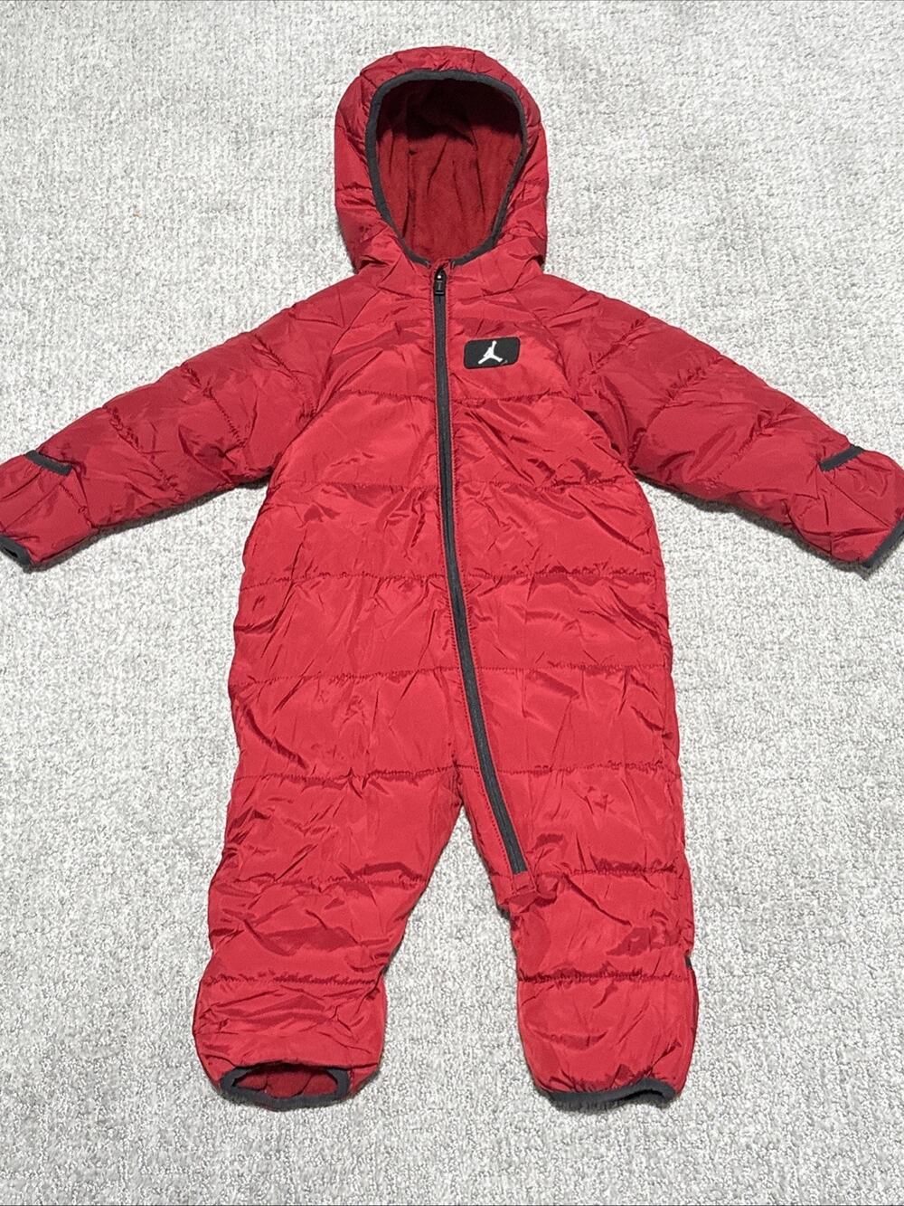 Jordan Baby Jumpman Full Zip-Up Puffer Snowsuit Size 12 Months